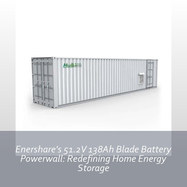 Enershare's 51.2V 138Ah Blade Battery Powerwall: Redefining Home Energy Storage